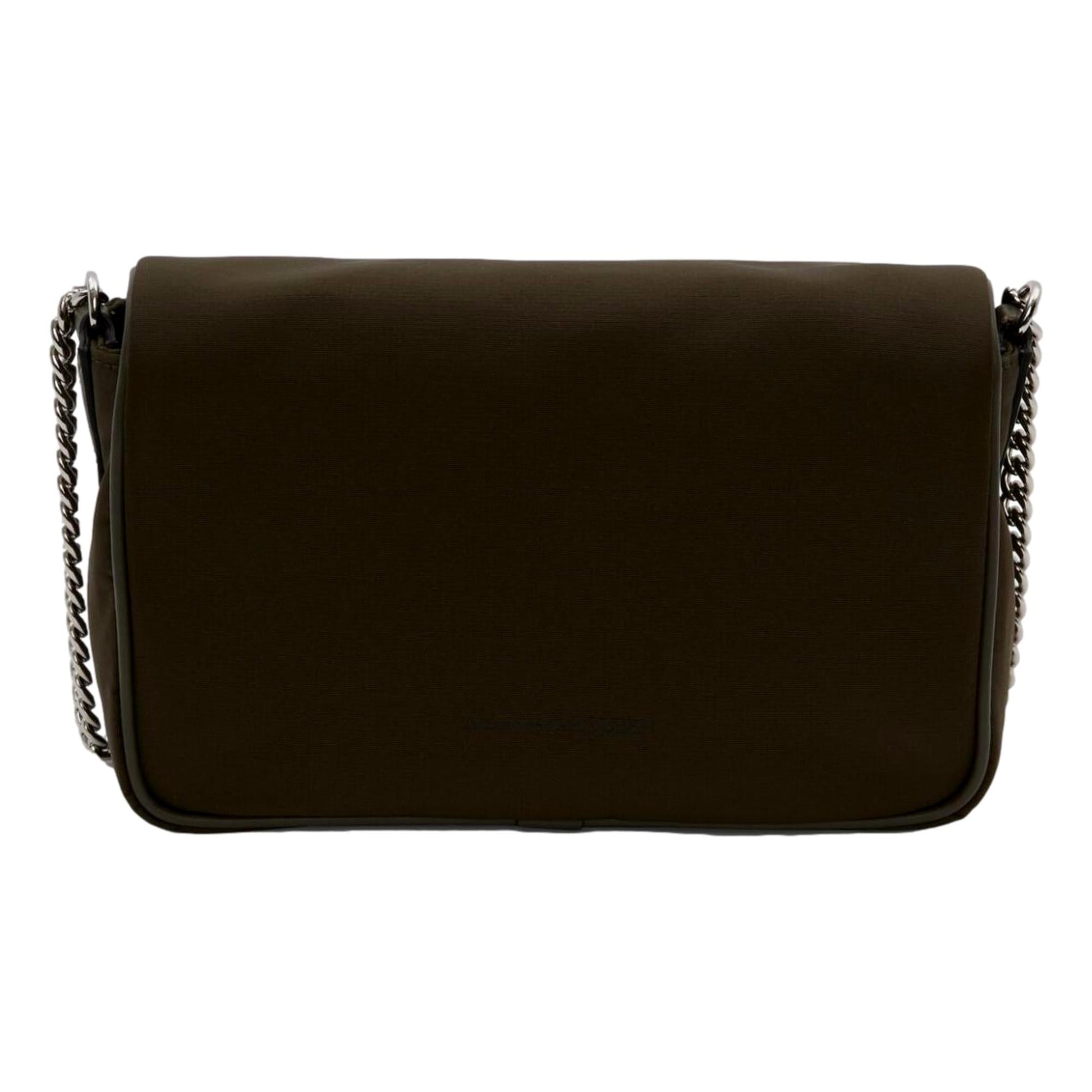Edgy Alexander McQueen Shoulder Bag - Army Green Graffiti Skull Design -  
