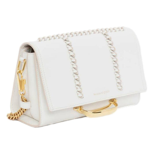 Elegant Alexander McQueen Whipstitch Leather Shoulder Bag -   Shop Bags LLC 