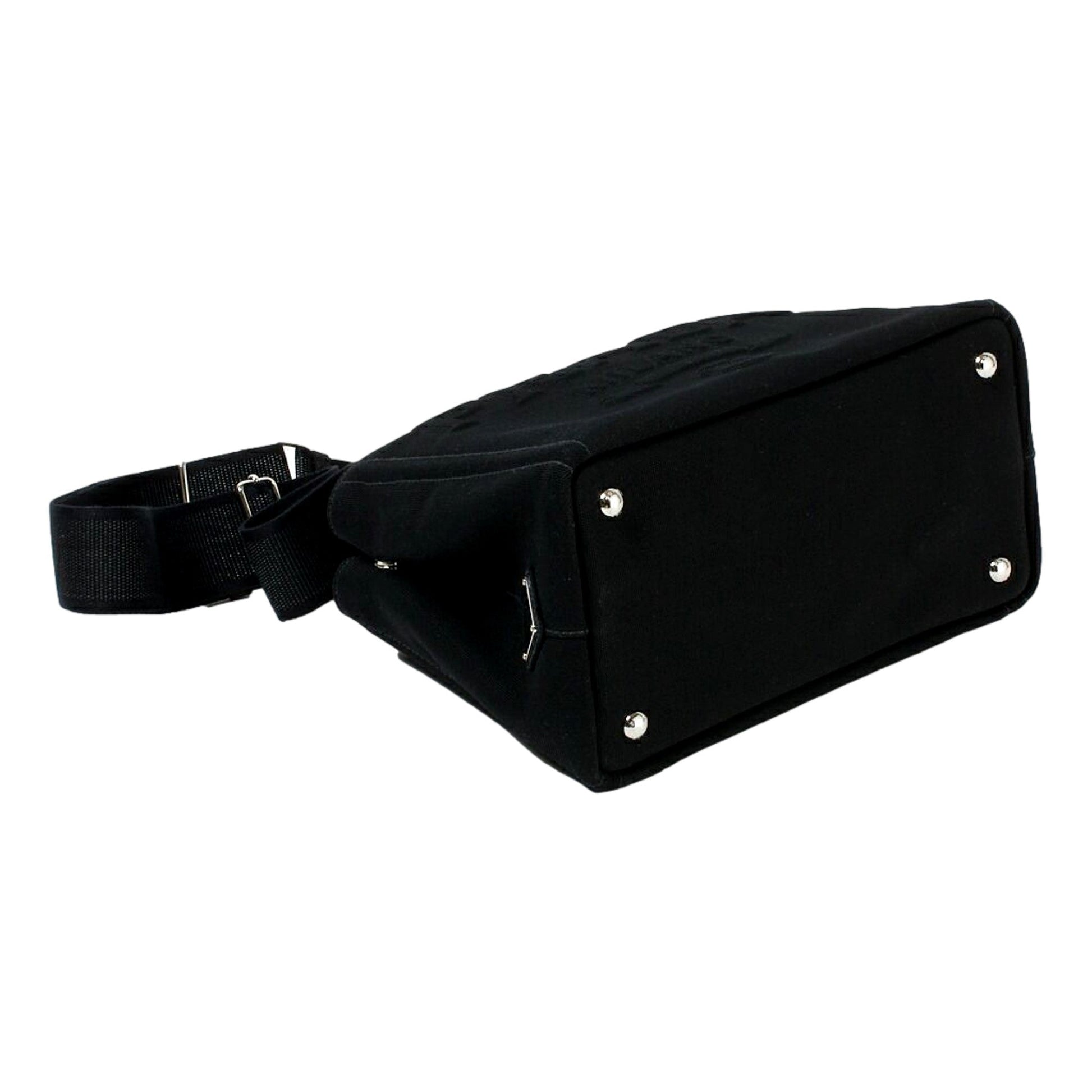 Elegant Black Canvas Tote Handbag | Prada Canapa Tote Handbag -   Shop Bags LLC 
