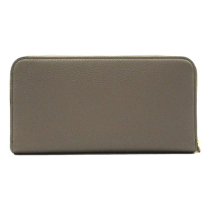 Elegant Leather Wallet: Prada Argilla Grey Wallet, Zip-Around Style -   Shop Bags LLC 