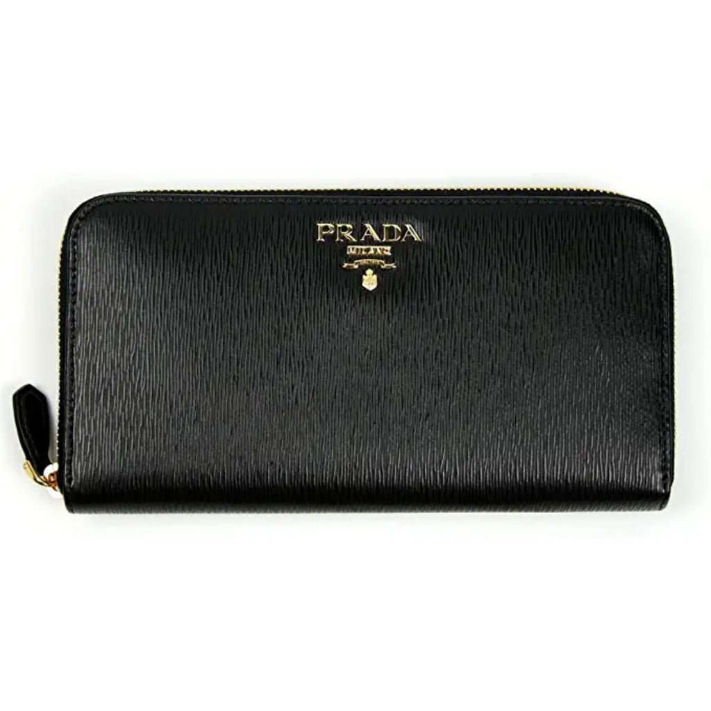 Elegant Prada Leather Wallet with Ample Space & Security -   Shop Bags LLC 