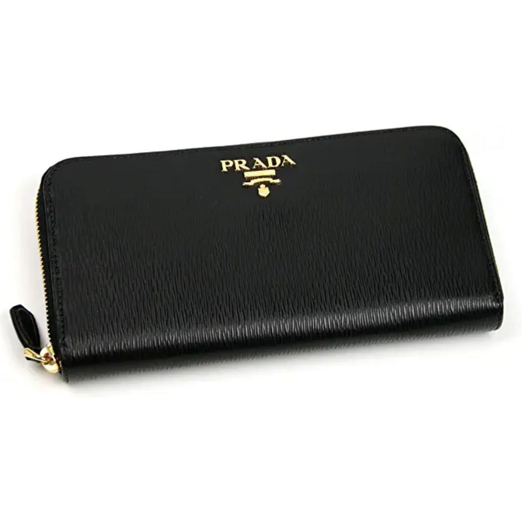 Elegant Prada Leather Wallet with Ample Space & Security -   Shop Bags LLC 
