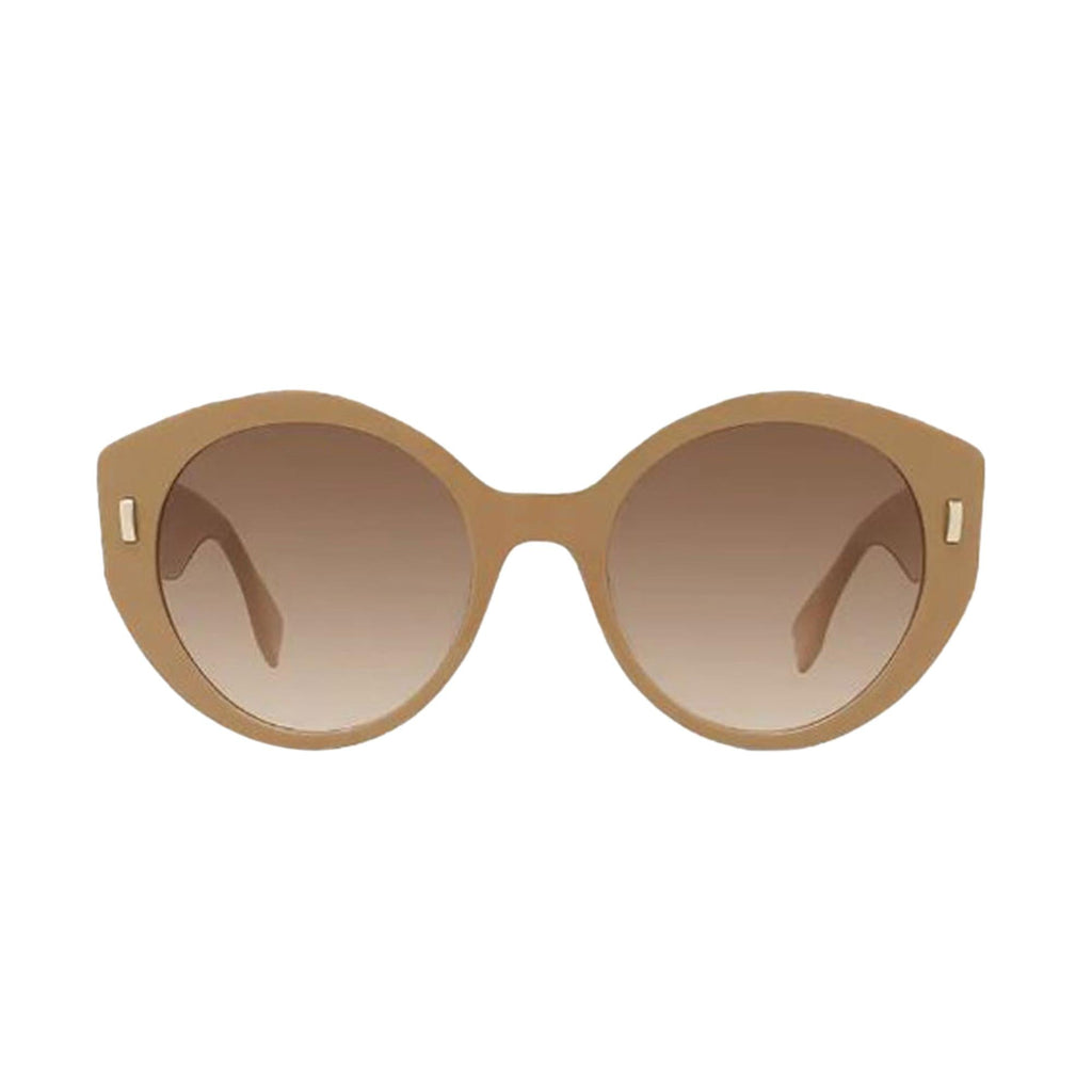 Elegant Round Frame Tinted Sunglasses by Fendi - Shop Now -   Shop Bags 