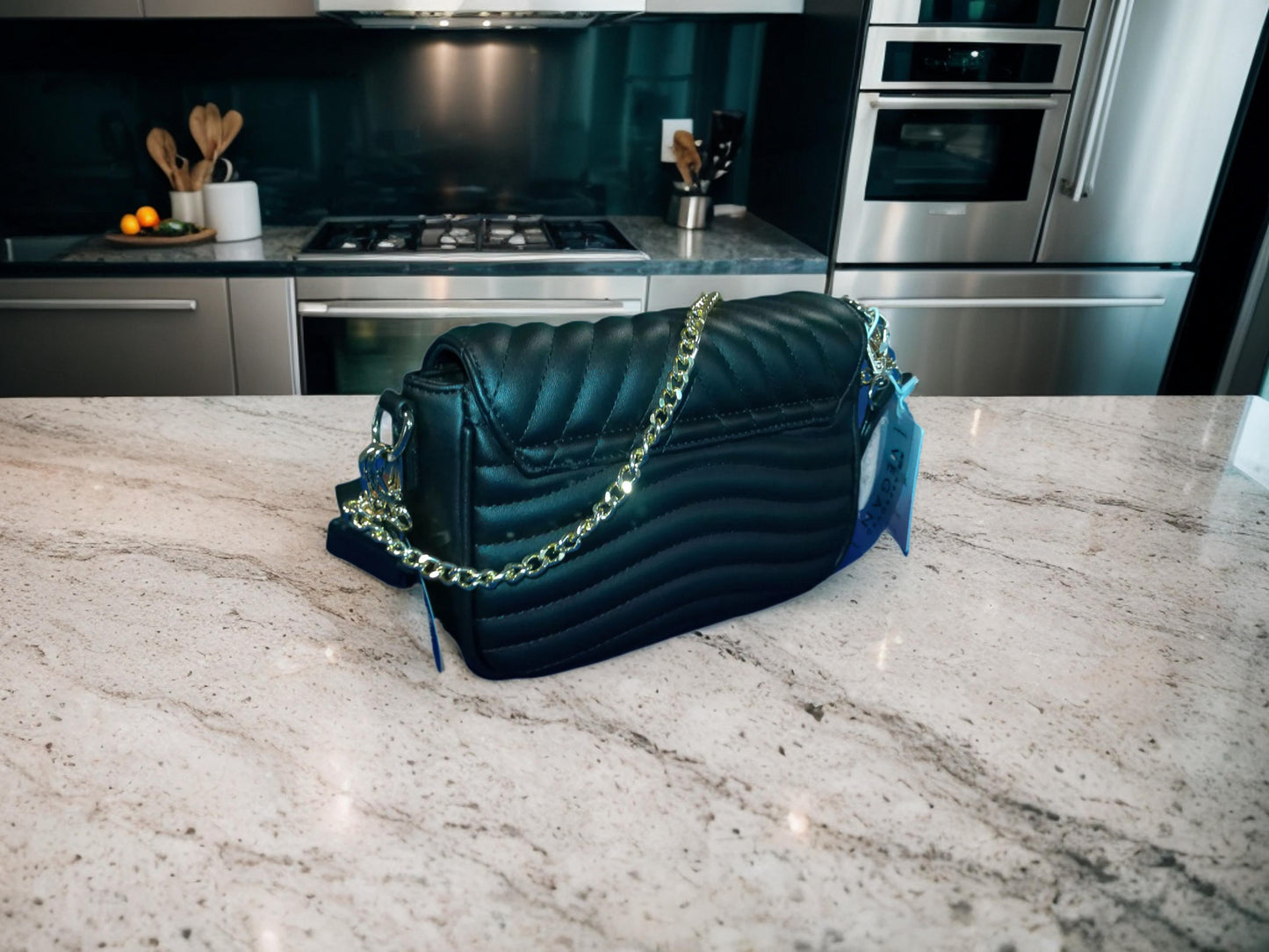 Elevate Daily Style with Our Timeless Black Leather Crossbody Bag -  