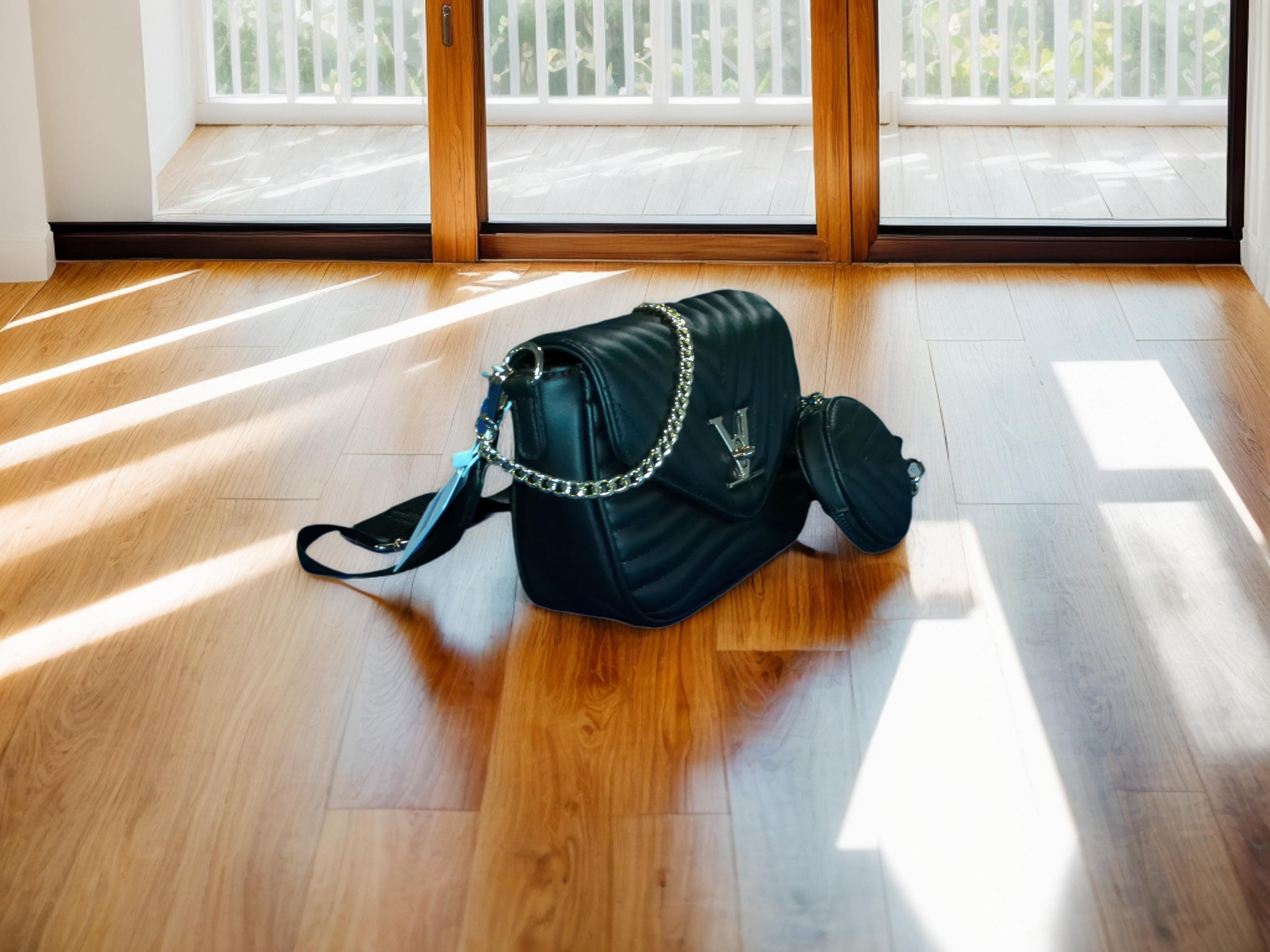 Elevate Daily Style with Our Timeless Black Leather Crossbody Bag -  