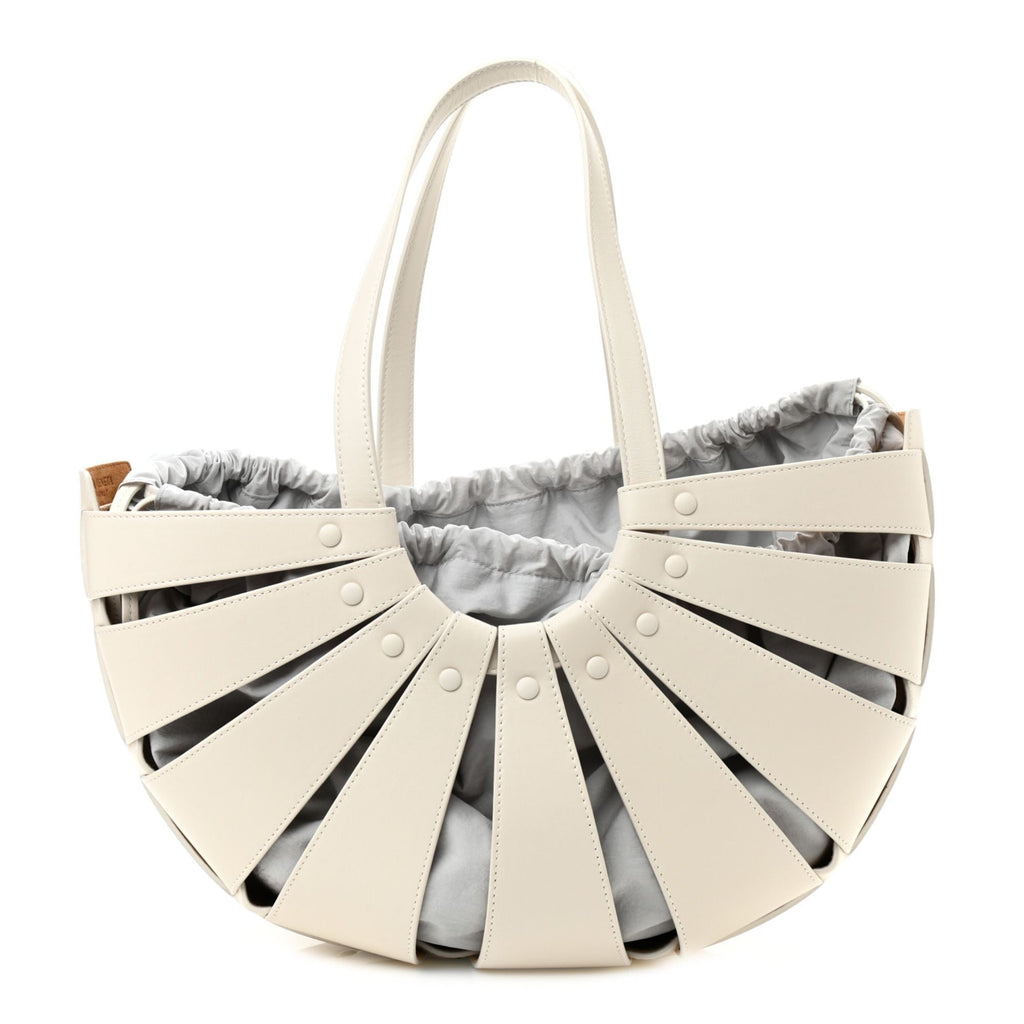 Elevate Your Style with Bottega Veneta Shell Bag in Frost White -  