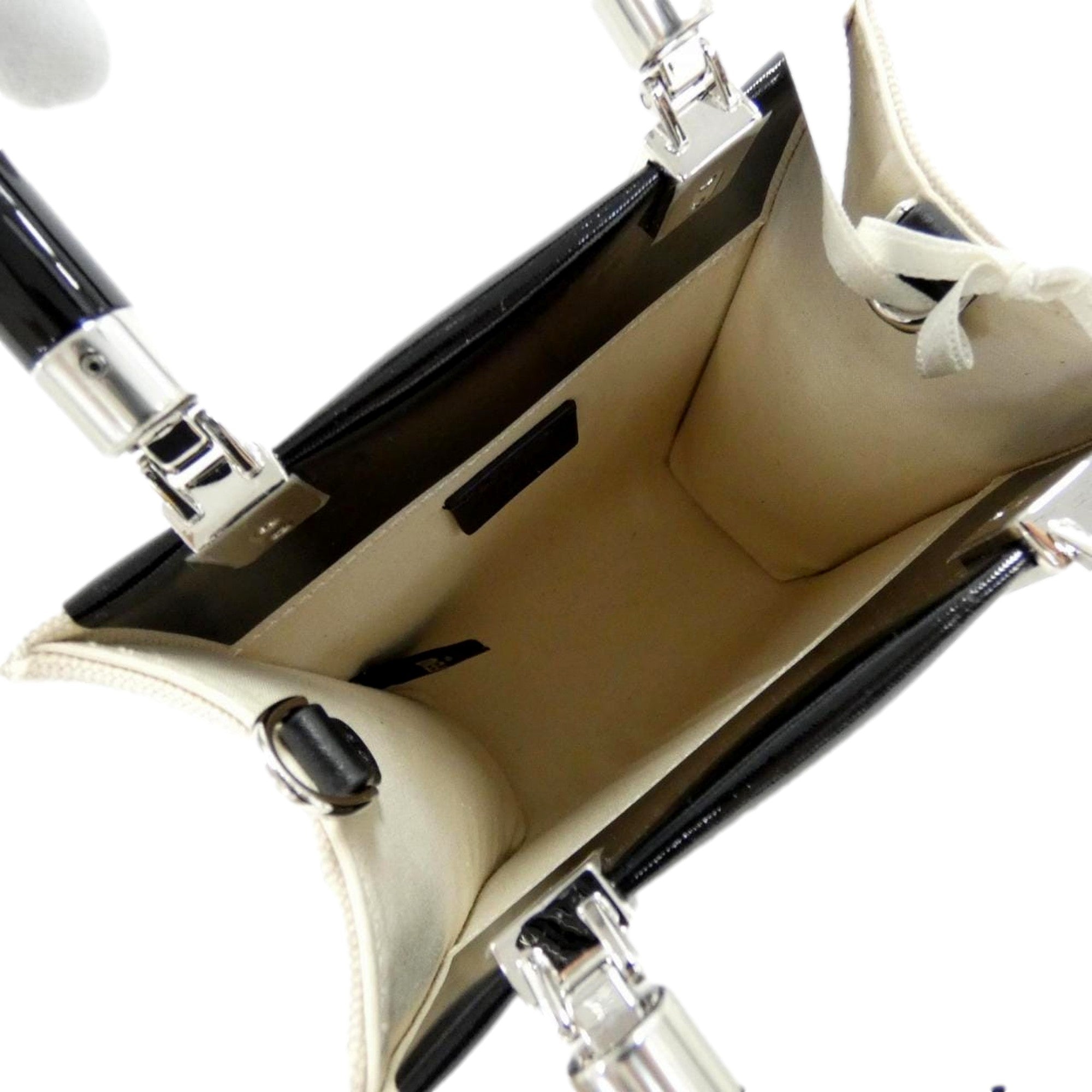 FENDI FF Mini Tote Bag | Crossbody Black Bag | Leather & Canvas -   Shop Bags LLC 