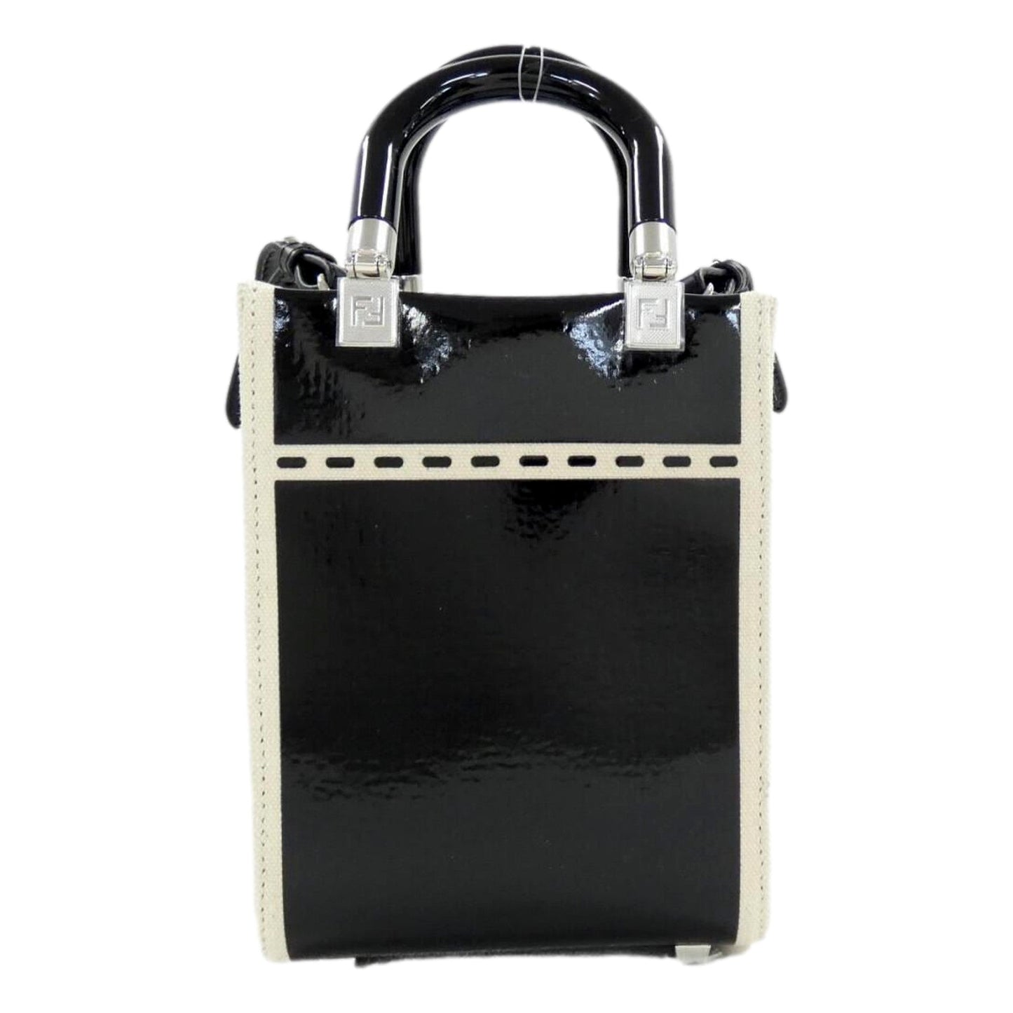 FENDI FF Mini Tote Bag | Crossbody Black Bag | Leather & Canvas -   Shop Bags LLC 