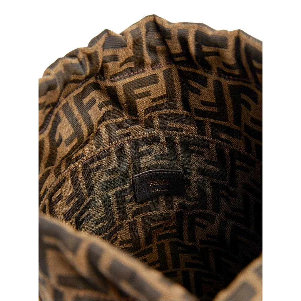 FENDI Mini Bucket Bag - Luxurious Canvas & Leather Iconic FF Logo Bag -   Shop Bags LLC 