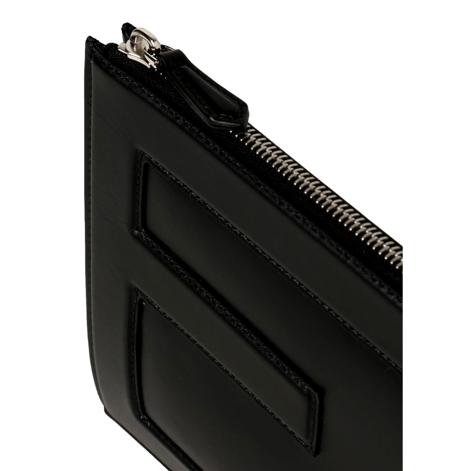 Fendi Baguette Black Calf Leather Embossed Clutch -   Shop Bags LLC 
