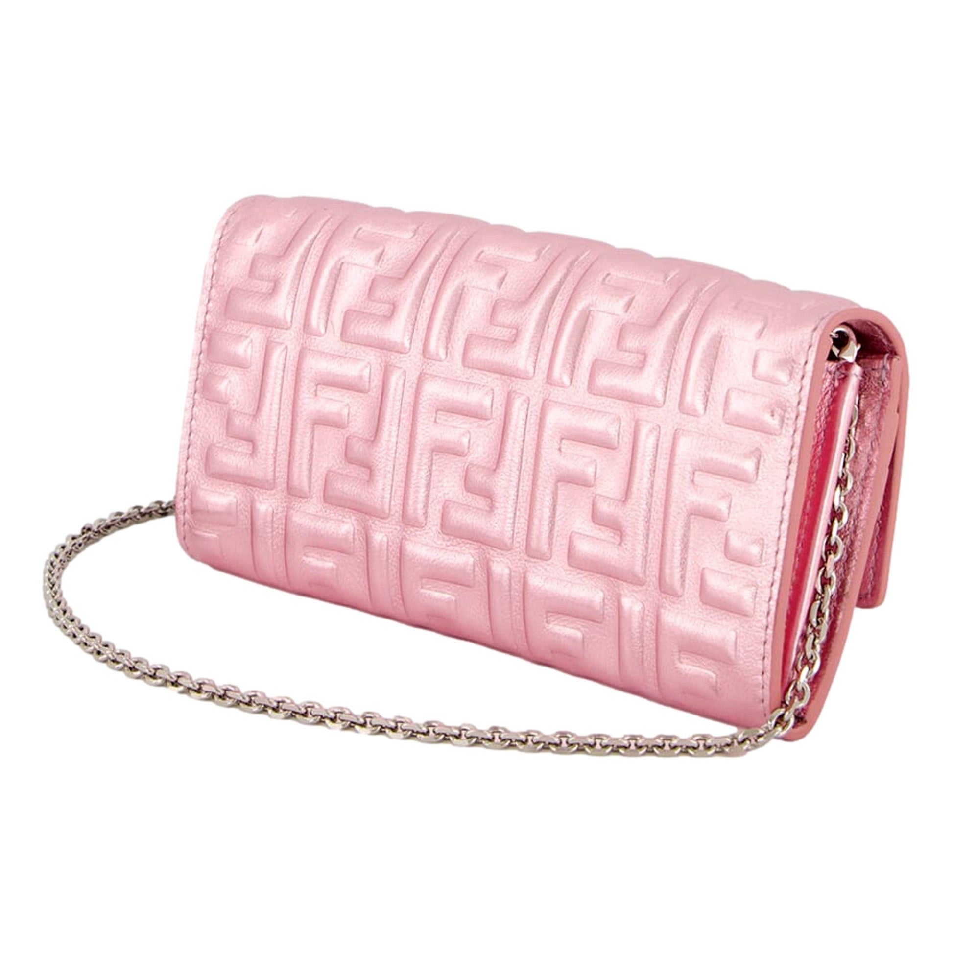 Fendi Baguette Metallic Pink Wallet – Luxe Crossbody for Day & Night -   Shop Bags LLC 