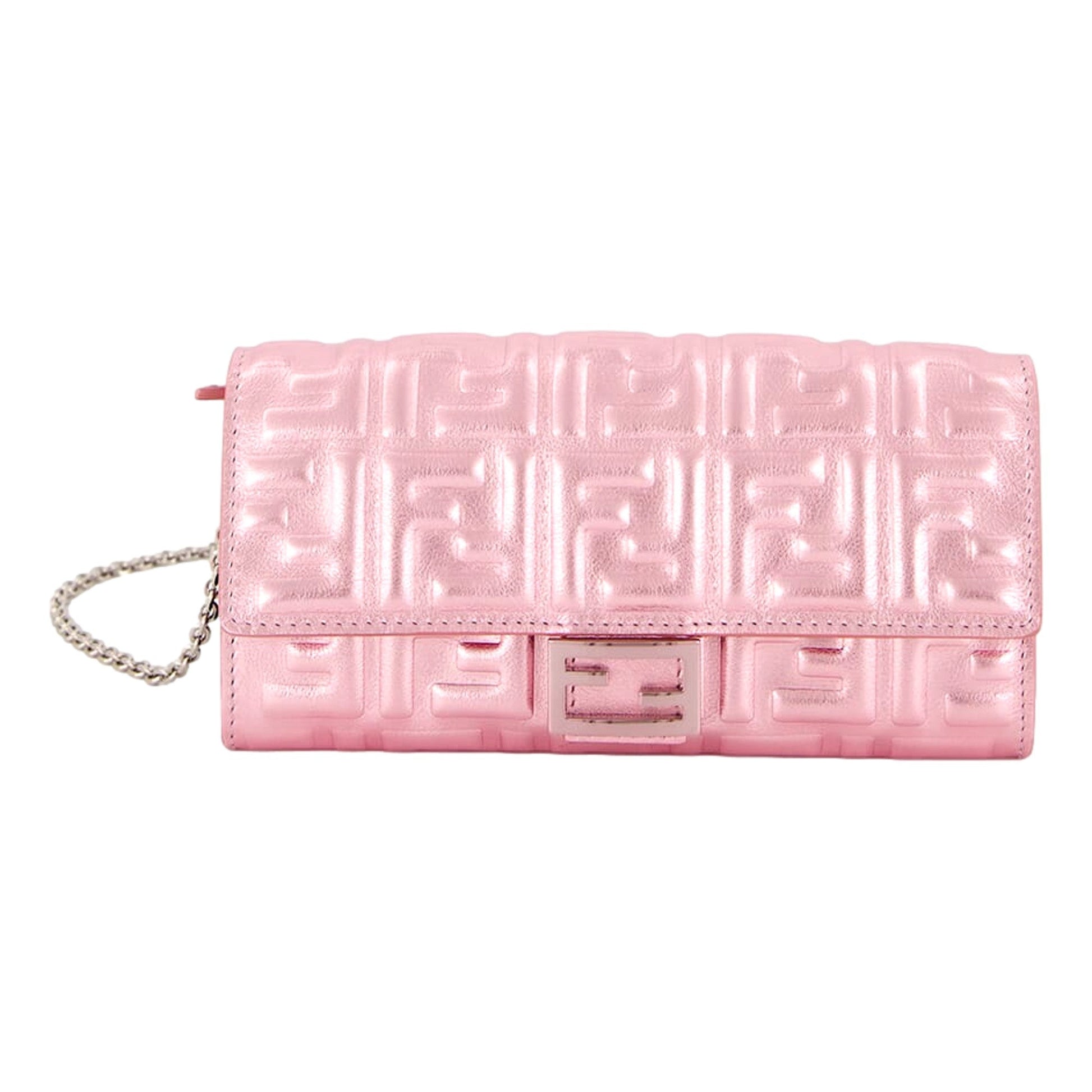 Fendi Baguette Metallic Pink Wallet – Luxe Crossbody for Day & Night -   Shop Bags LLC 