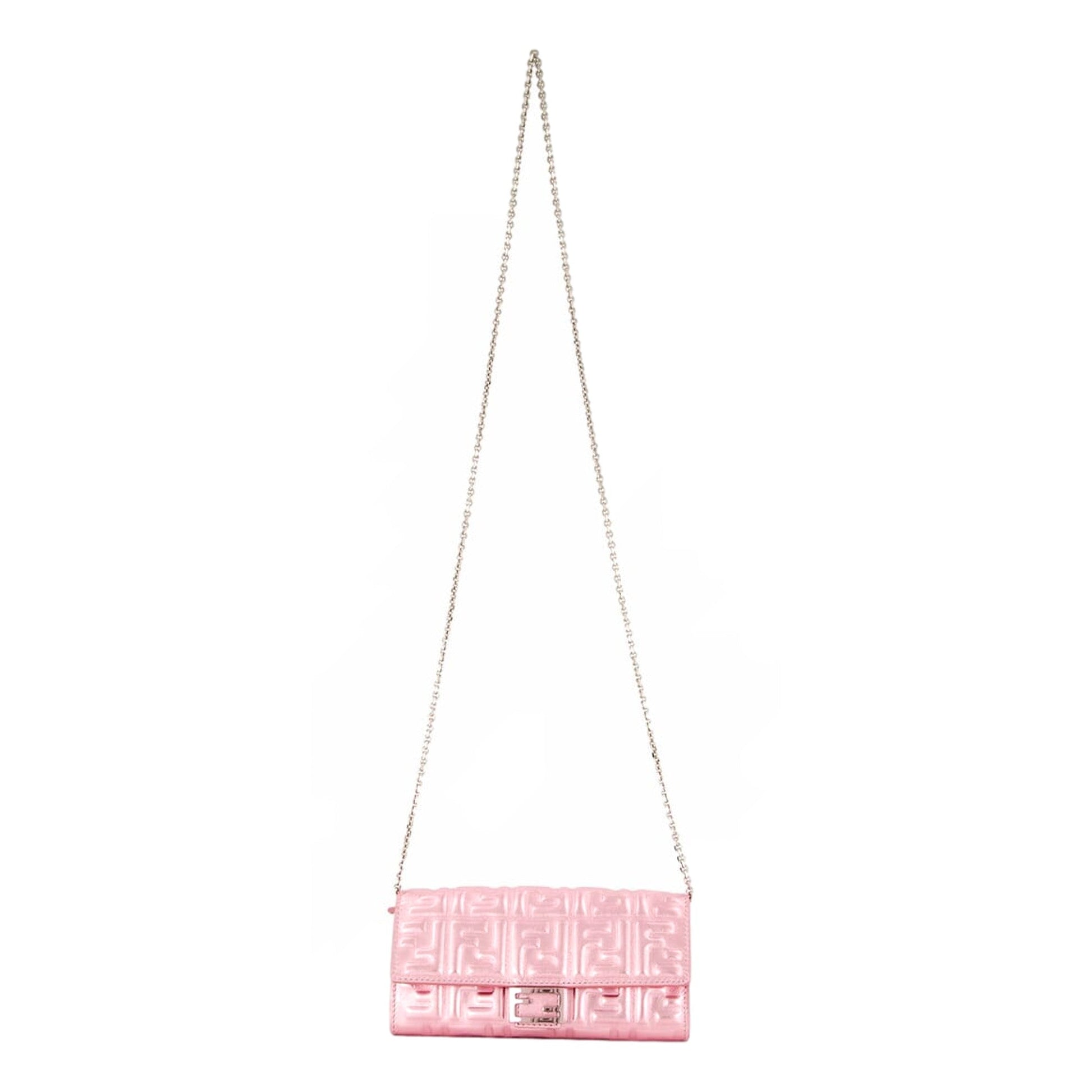 Fendi Baguette Metallic Pink Wallet – Luxe Crossbody for Day & Night -   Shop Bags LLC 