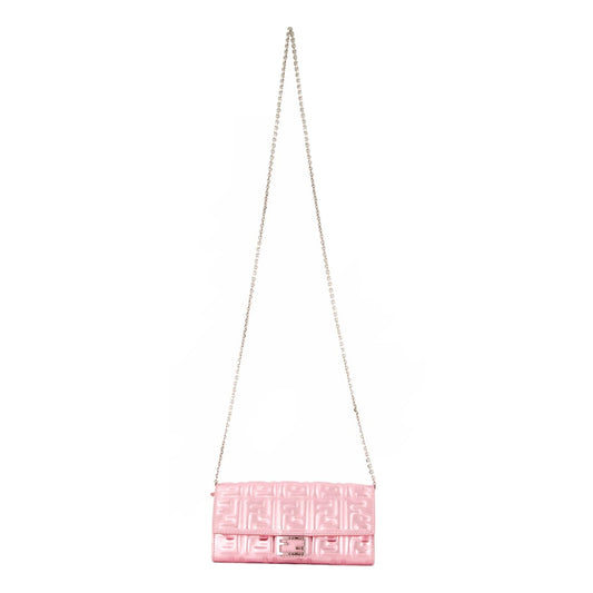 Fendi Baguette Metallic Pink Wallet – Luxe Crossbody for Day & Night -   Shop Bags LLC 
