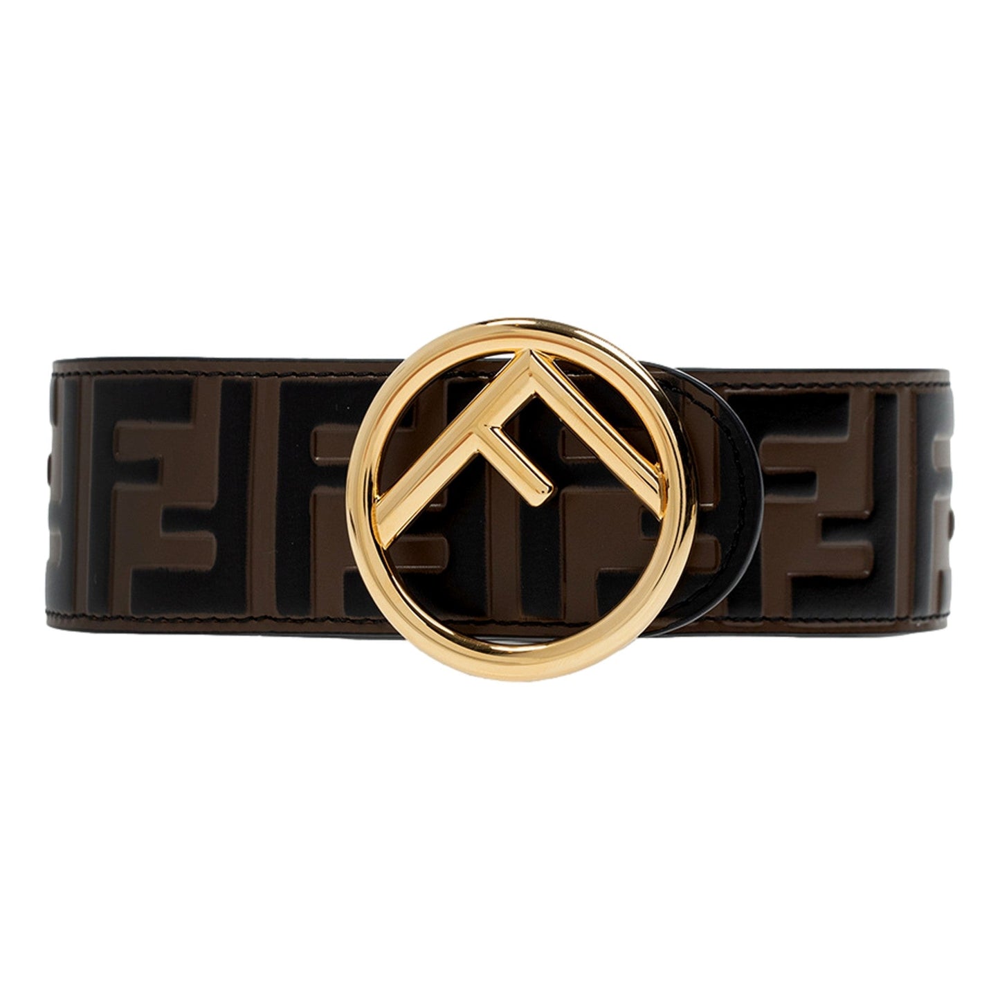 Fendi F is Fendi FF Calfskin Brown Zucca Leather Belt 70 -   Shop Bags LLC 