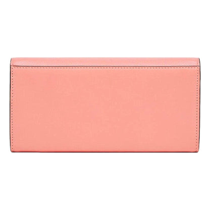 Fendi FF Diamonds Pesca Pink Wallet - Luxury Style in Calfskin Leather -   Shop Bags LLC 