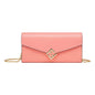 Fendi FF Diamonds Pesca Pink Wallet - Luxury Style in Calfskin Leather -   Shop Bags LLC 