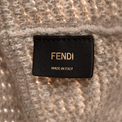 Fendi FF Large Shopper Tote - Luxurious Cashmere Wool in Gray -   Shop Bags 