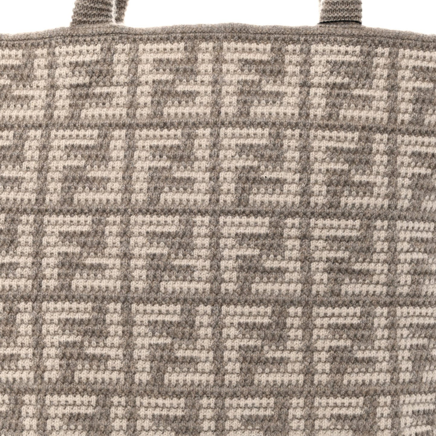 Fendi FF Large Shopper Tote - Luxurious Cashmere Wool in Gray -   Shop Bags 