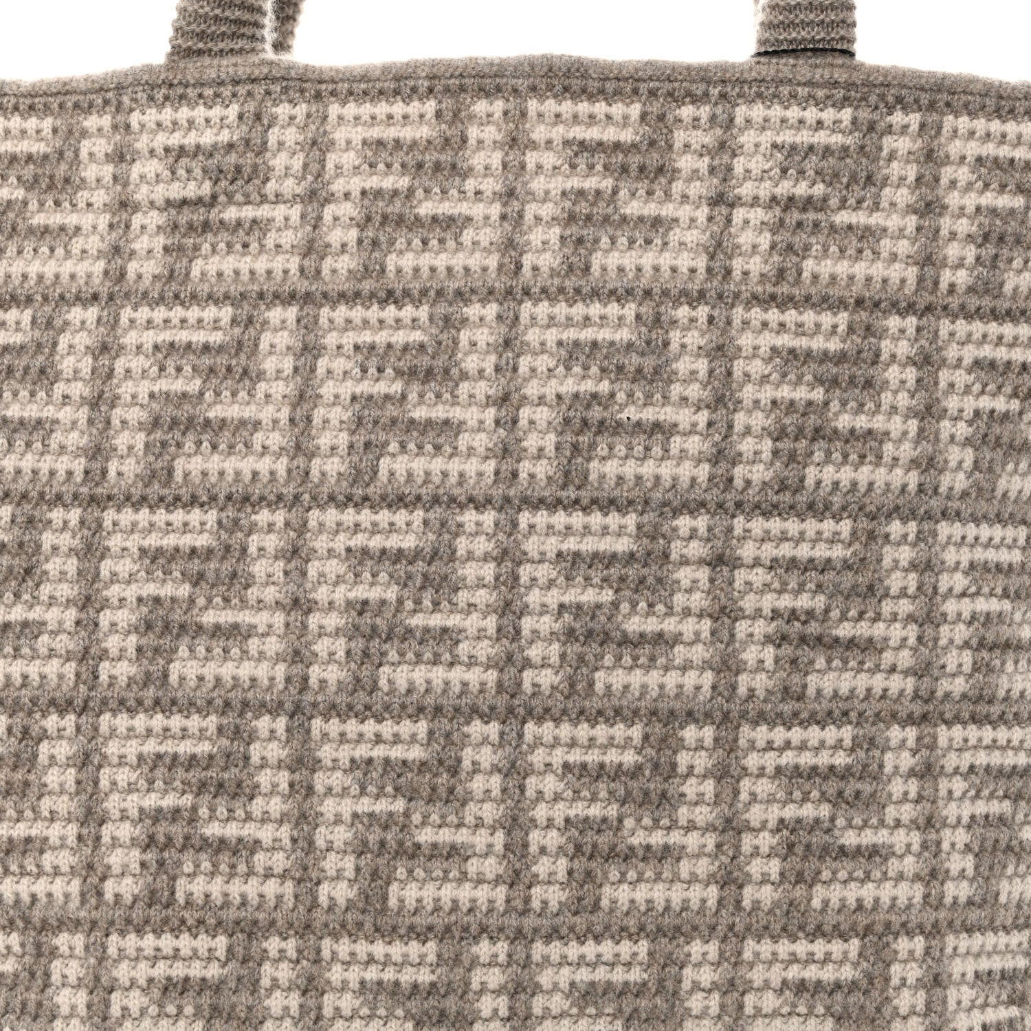 Fendi FF Large Shopper Tote - Luxurious Cashmere Wool in Gray -   Shop Bags 