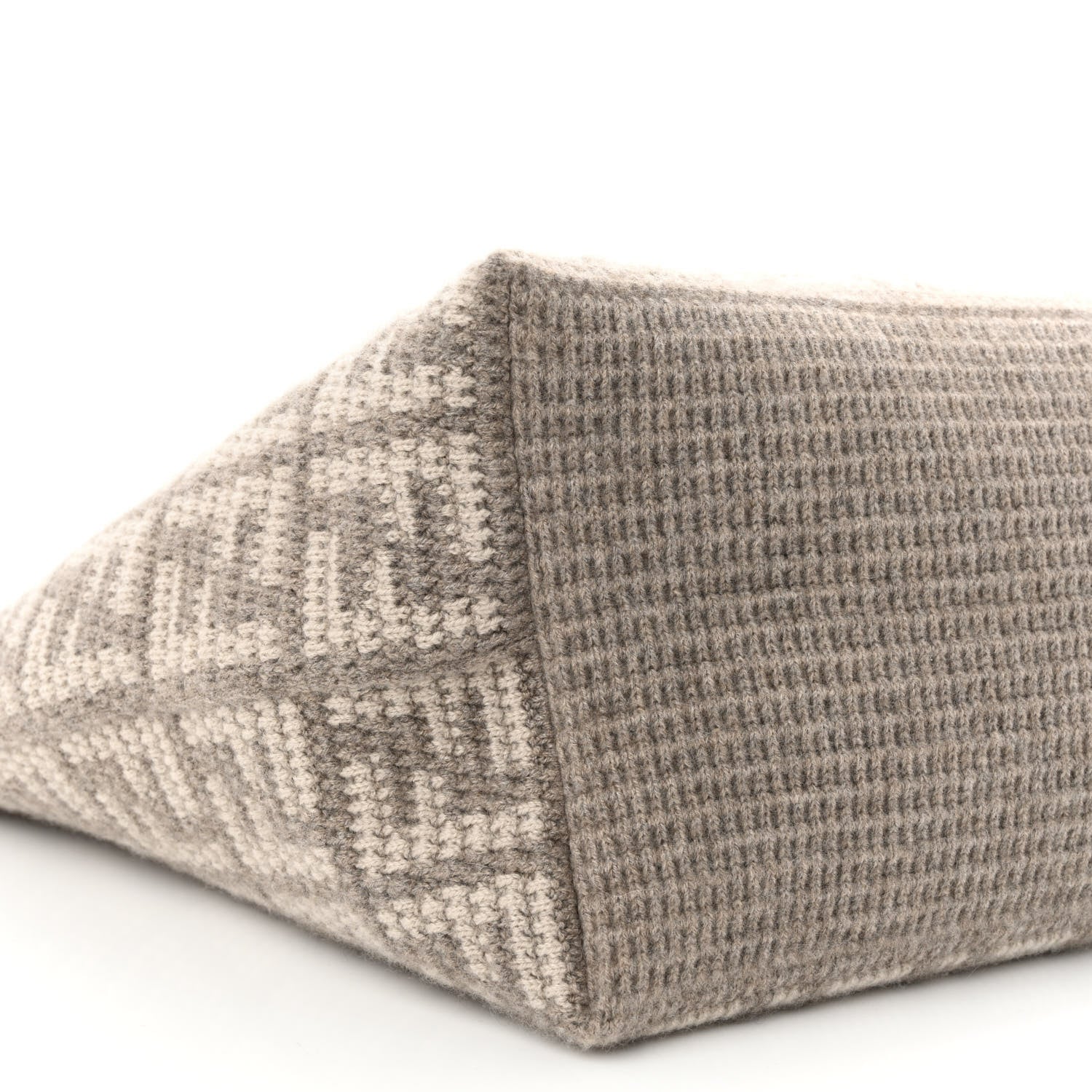 Fendi FF Large Shopper Tote - Luxurious Cashmere Wool in Gray -   Shop Bags 