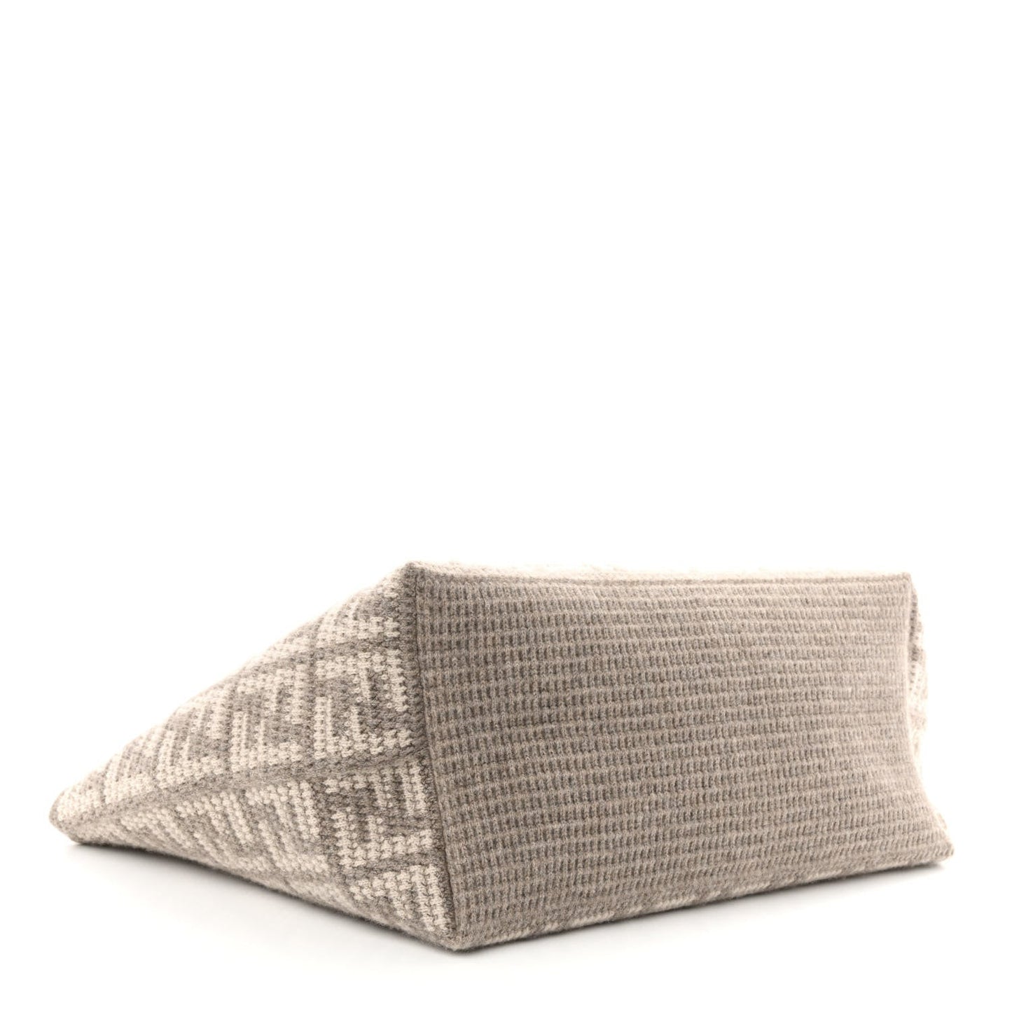 Fendi FF Large Shopper Tote - Luxurious Cashmere Wool in Gray -   Shop Bags 