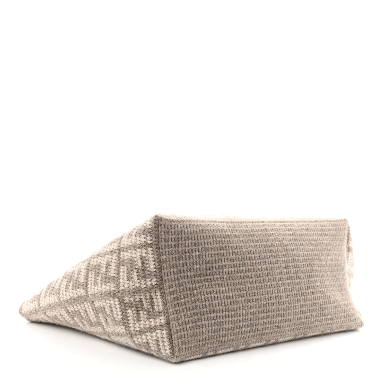 Fendi FF Large Shopper Tote - Luxurious Cashmere Wool in Gray -   Shop Bags 