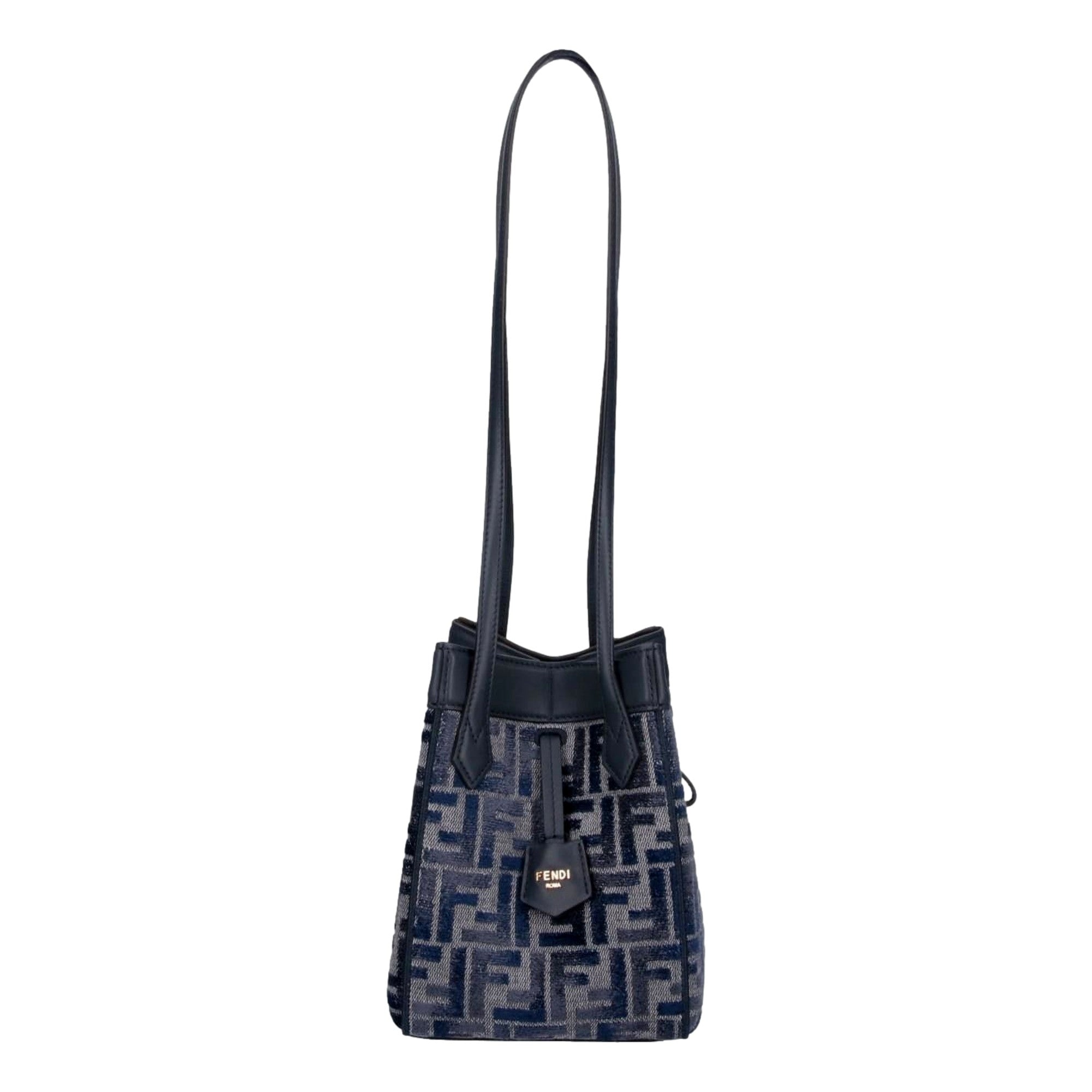 Fendi FF Origami Mini Sac - Blue Luxury Handbag for Style Aficionados -   Shop Bags LLC