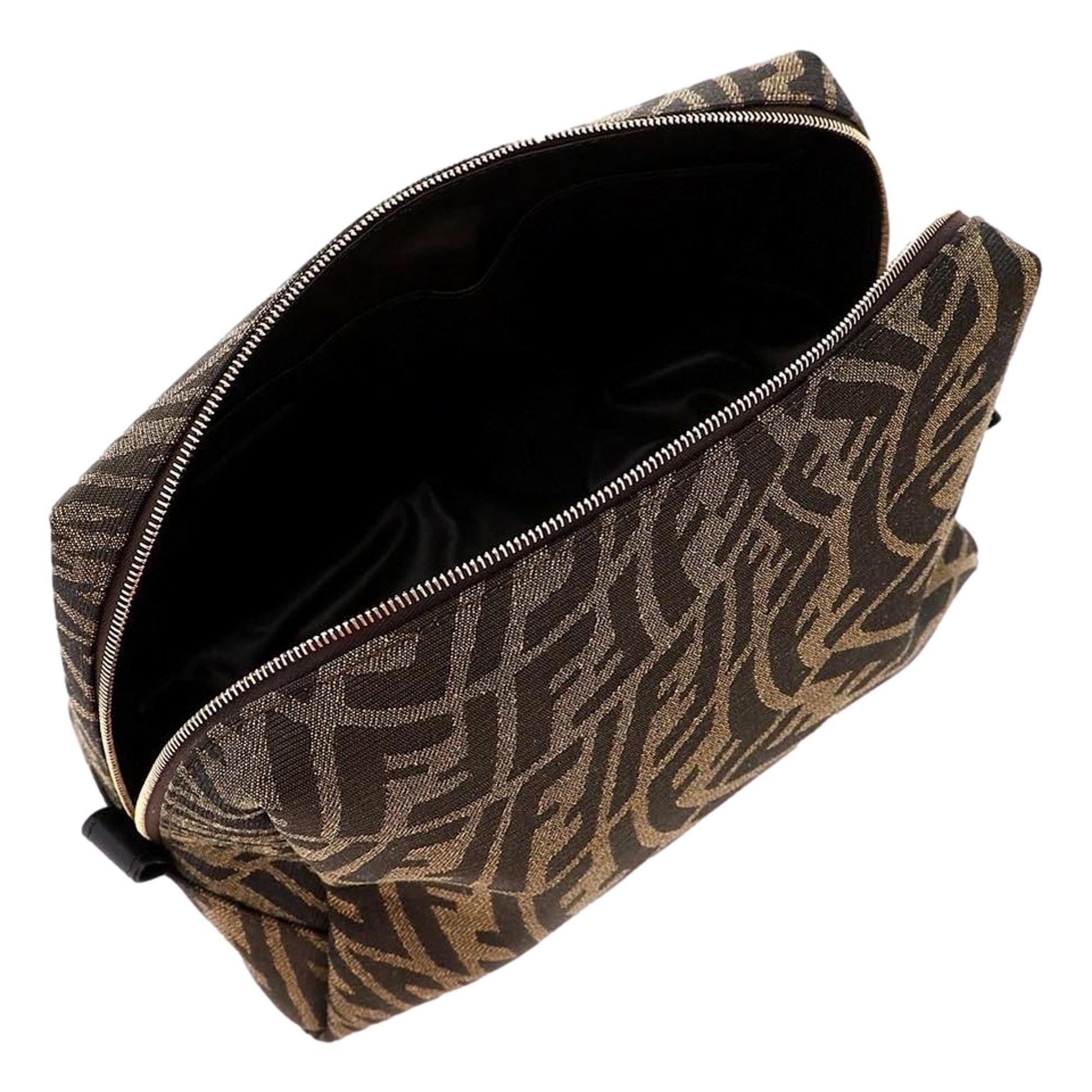Fendi FF Vertigo Beauty Pouch - Stylish Travel Clutch Bag -  