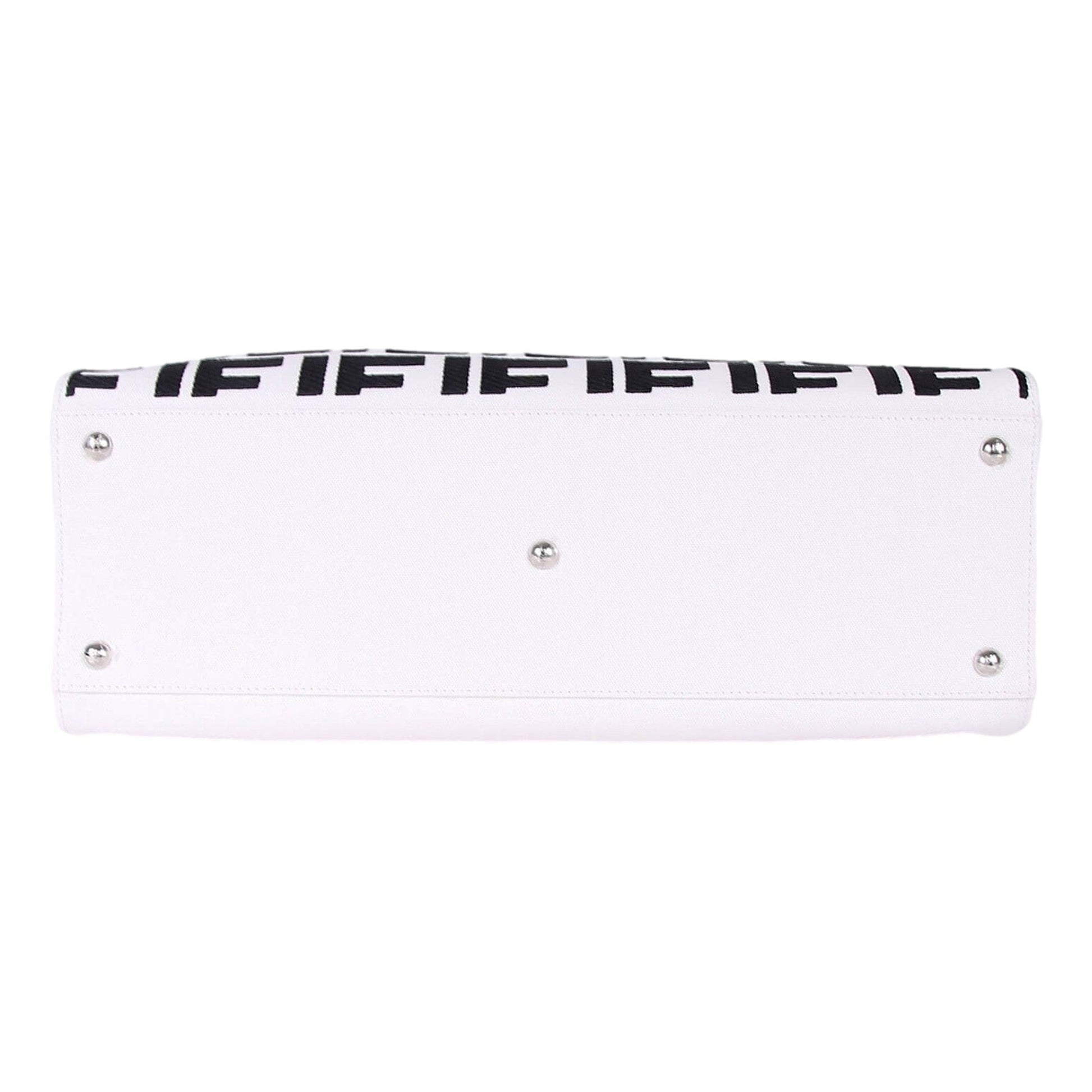 Fendi FF X-Tote: Luxury Canvas Leather Bag in Black & White -   Shop Bags LLC