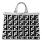 Fendi FF X-Tote: Luxury Canvas Leather Bag in Black & White -   Shop Bags LLC