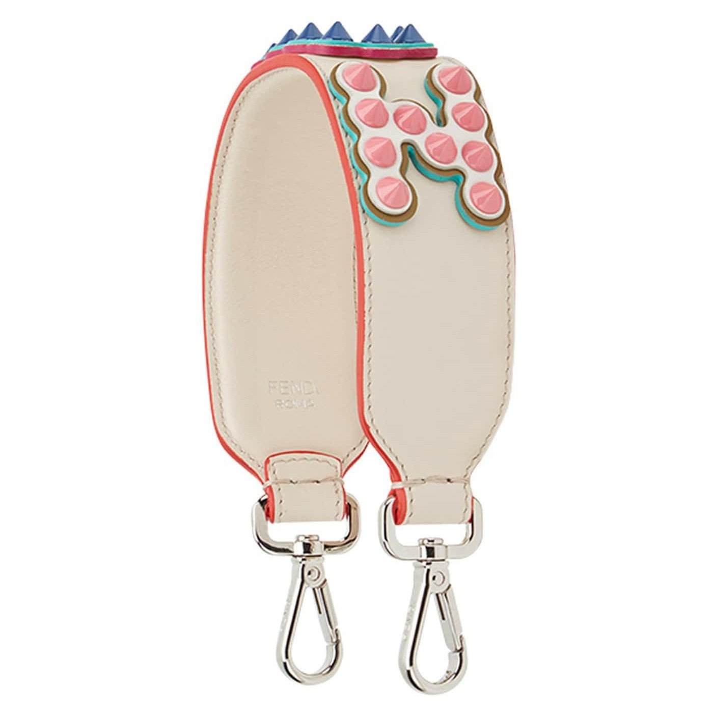 Fendi "FUN" Studded Leather Strap - Add Flair to Your Bag -   Shop Bags LLC