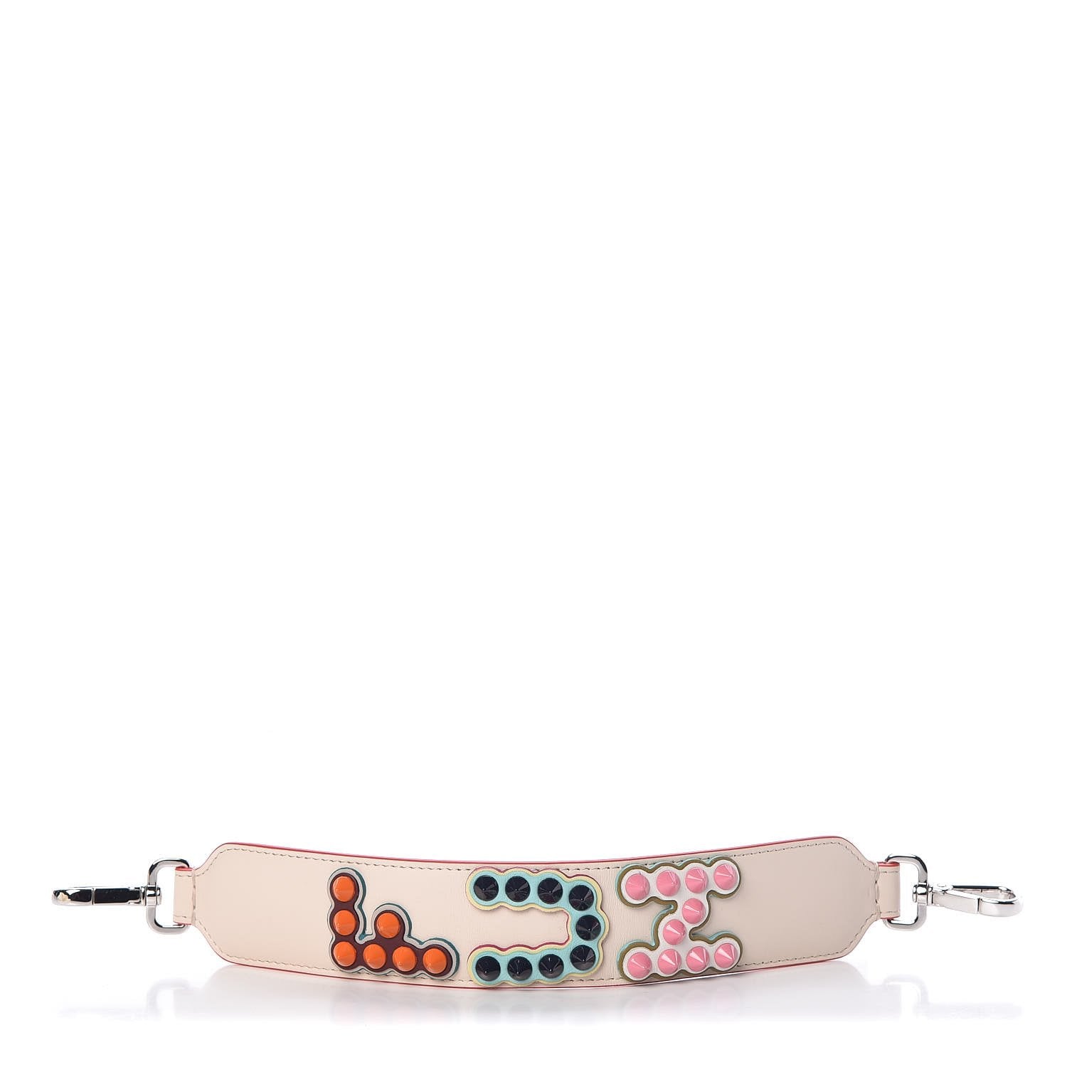 Fendi "FUN" Studded Leather Strap - Add Flair to Your Bag -   Shop Bags LLC