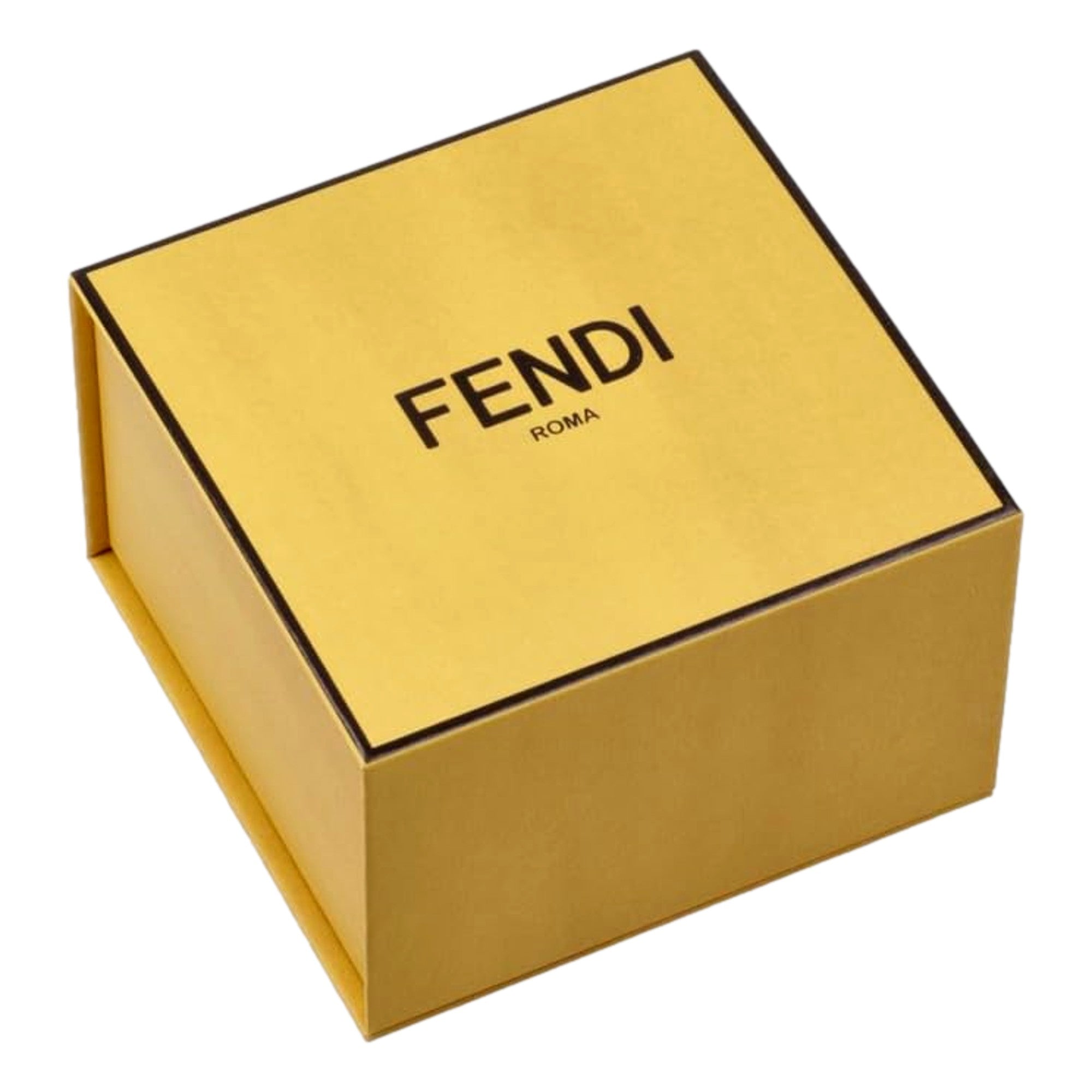 Fendi Fendigraphy Gold Tone Metal Brown Enamel Cuff Bracelet Jewelry -   Shop Bags LLC