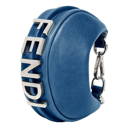 Fendi Fendigraphy Nano Hobo: Luxurious Blue Mini Clutch Bag -   Shop Bags LLC 