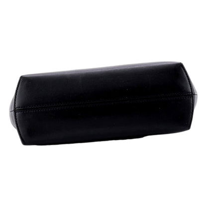 Fendi First Midi Nappa Leather Clutch Crossbody Bag Nero Black Gold FF Logo -   Shop Bags LLC 
