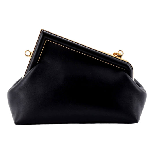 Fendi First Midi Nappa Leather Clutch Crossbody - Luxury Style Today