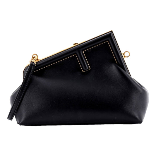 Fendi First Midi Nappa Leather Clutch Crossbody - Luxury Style Today