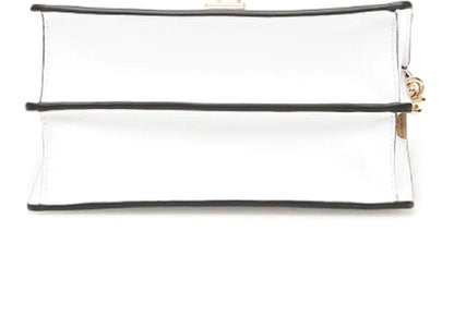 Fendi Kan I White Leather Bag - Elegance with Floral Flair -   Shop Bags LLC