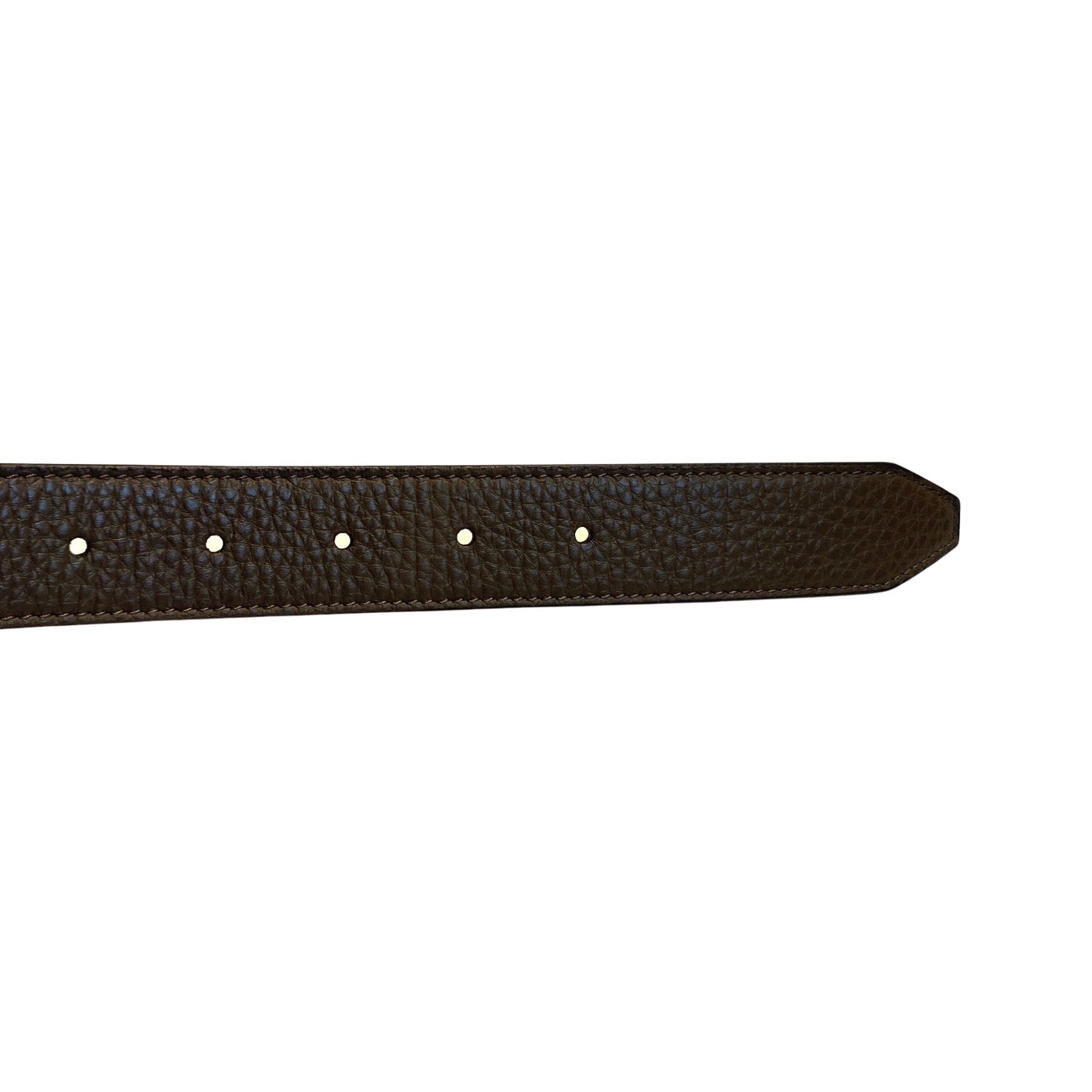 Fendi Men's Reversible Leather Belt - Yellow/Brown Belt 95 -  