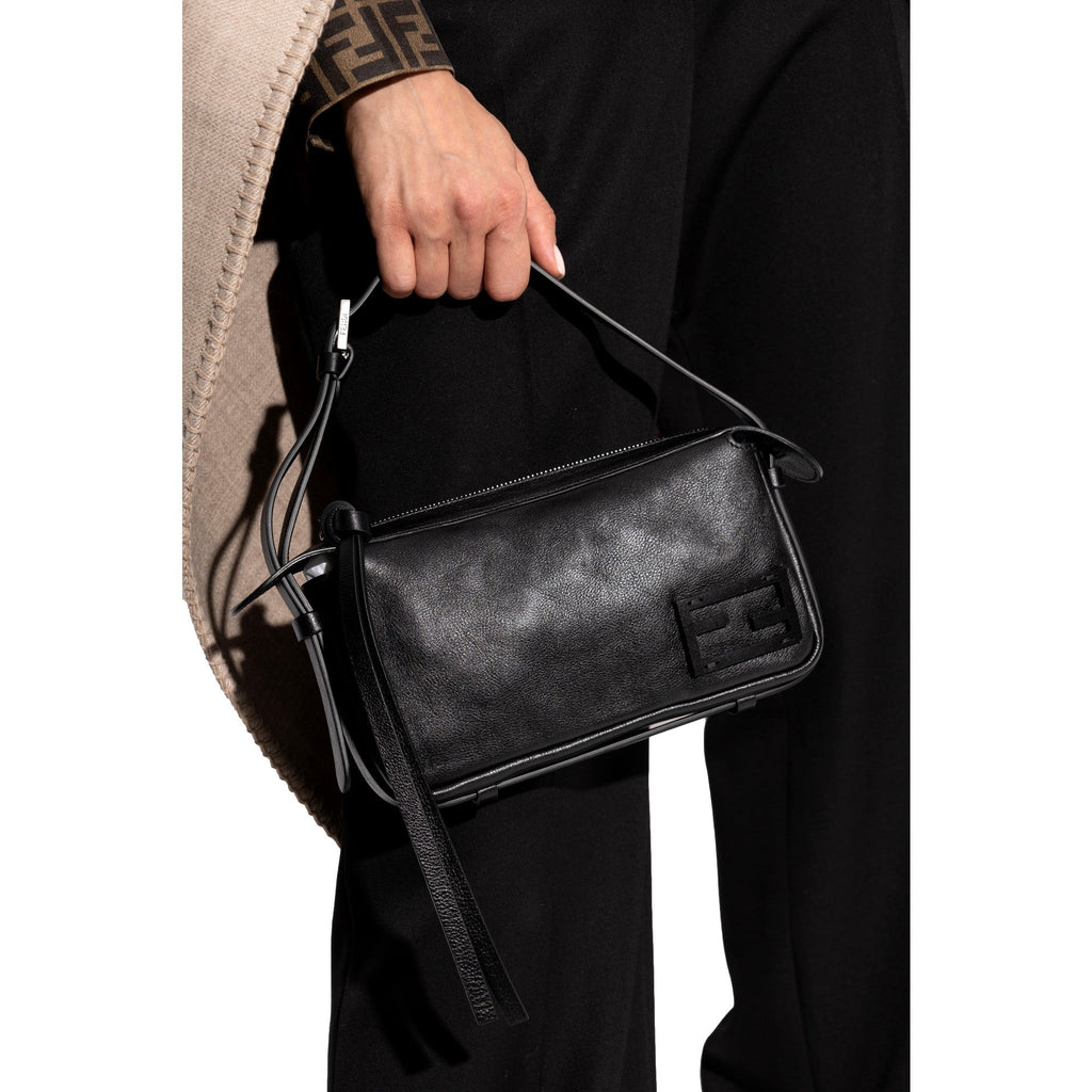 Fendi Mini Black Leather Shoulder Bag – Effortless Elegance Awaits -   Shop Bags LLC