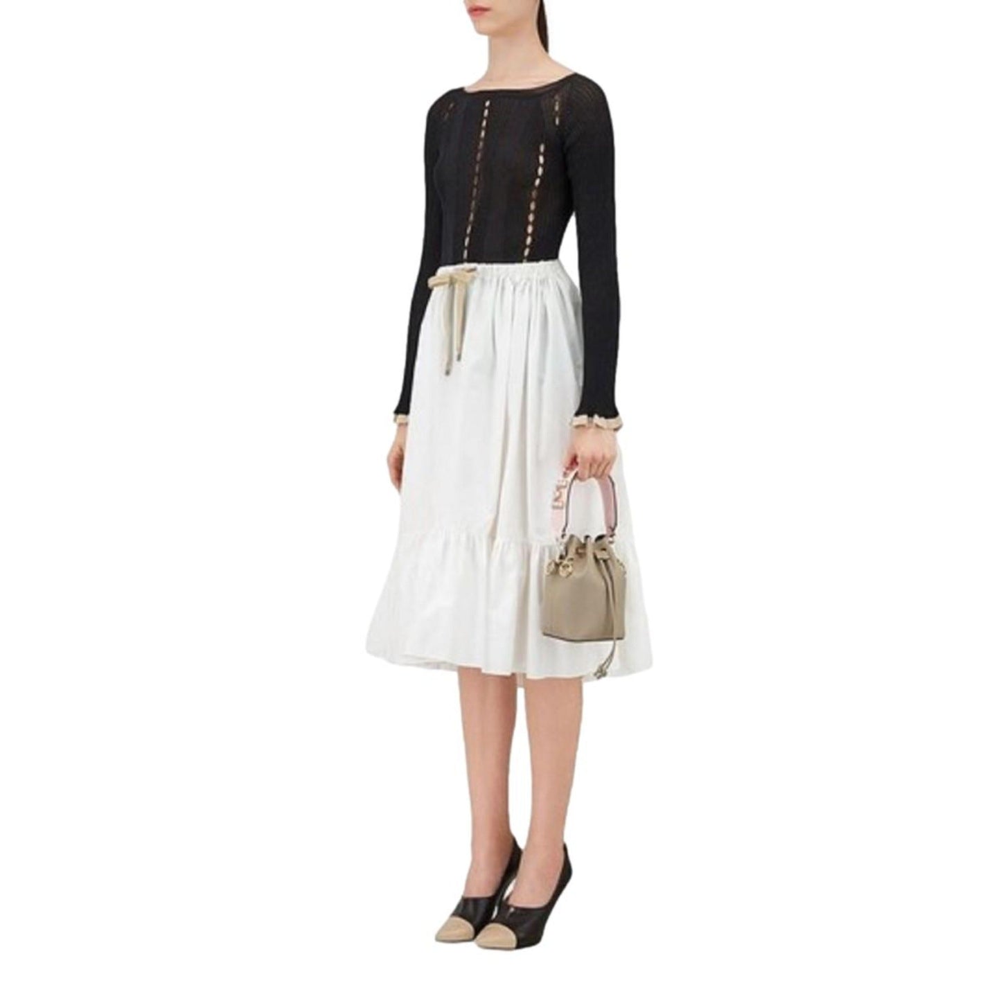 Fendi Mini Strap: Pink Peonia "LOVE" Studded Leather Accessory -   Shop Bags LLC
