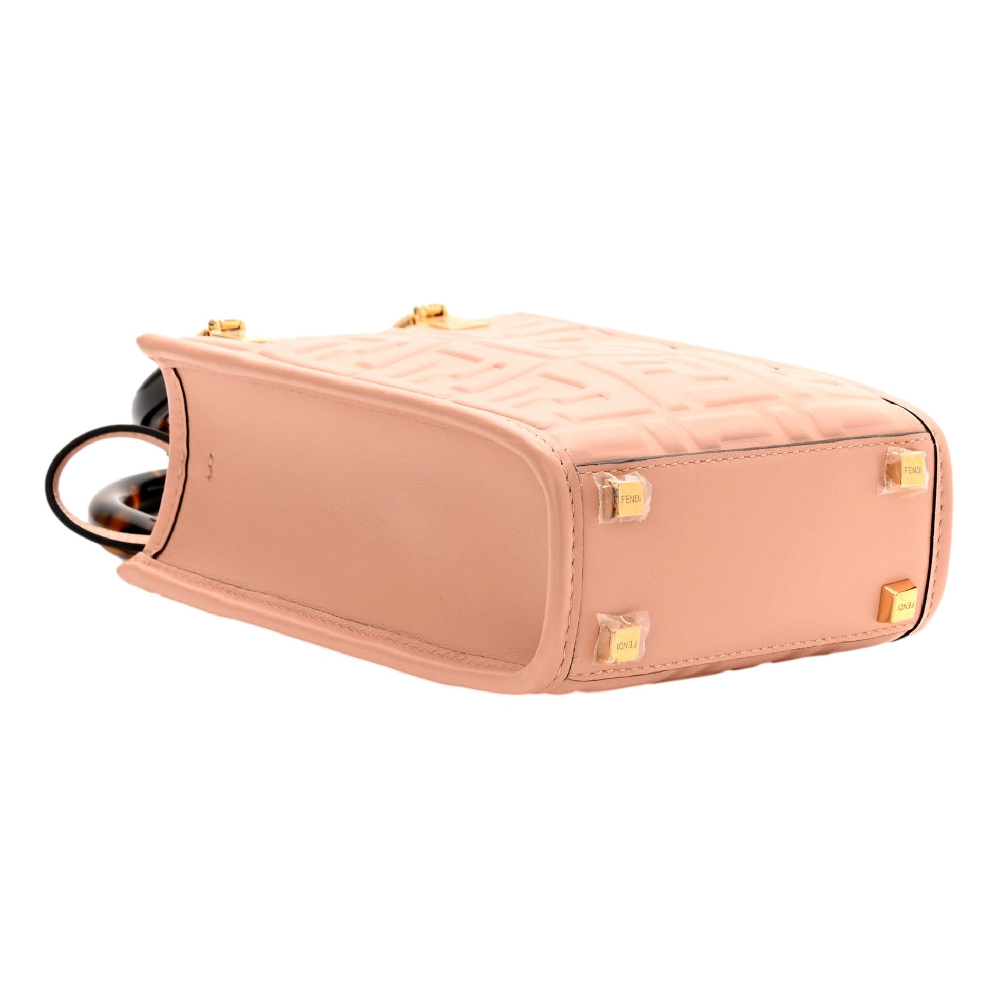 Fendi Mini Sunshine Shopper Tote - Baby Pink Leather Crossbody Bag -   Shop Bags LLC