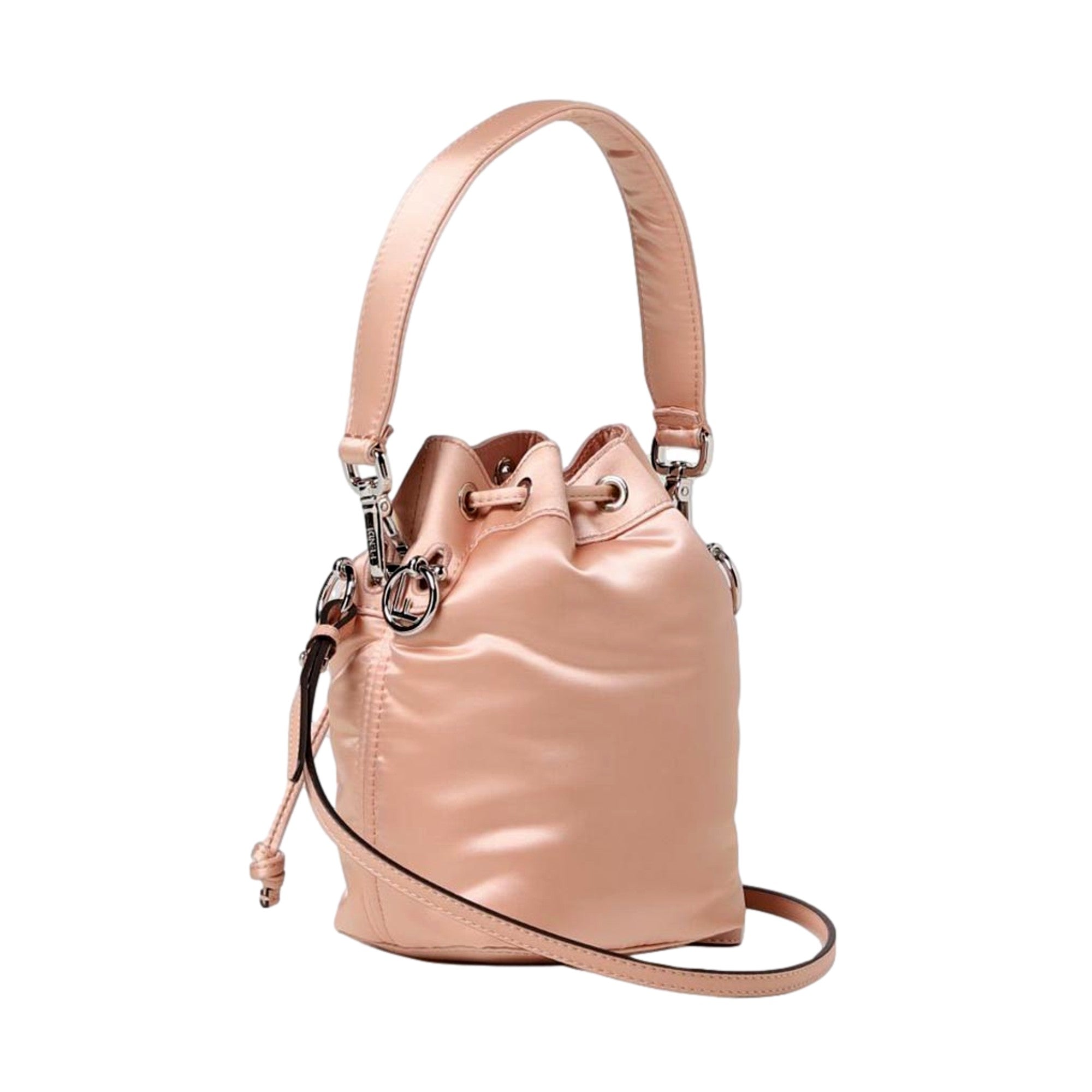 Fendi Mon Tresor Mini Bucket Bag: Chic Baby Pink Crossbody Elegance -   Shop Bags 