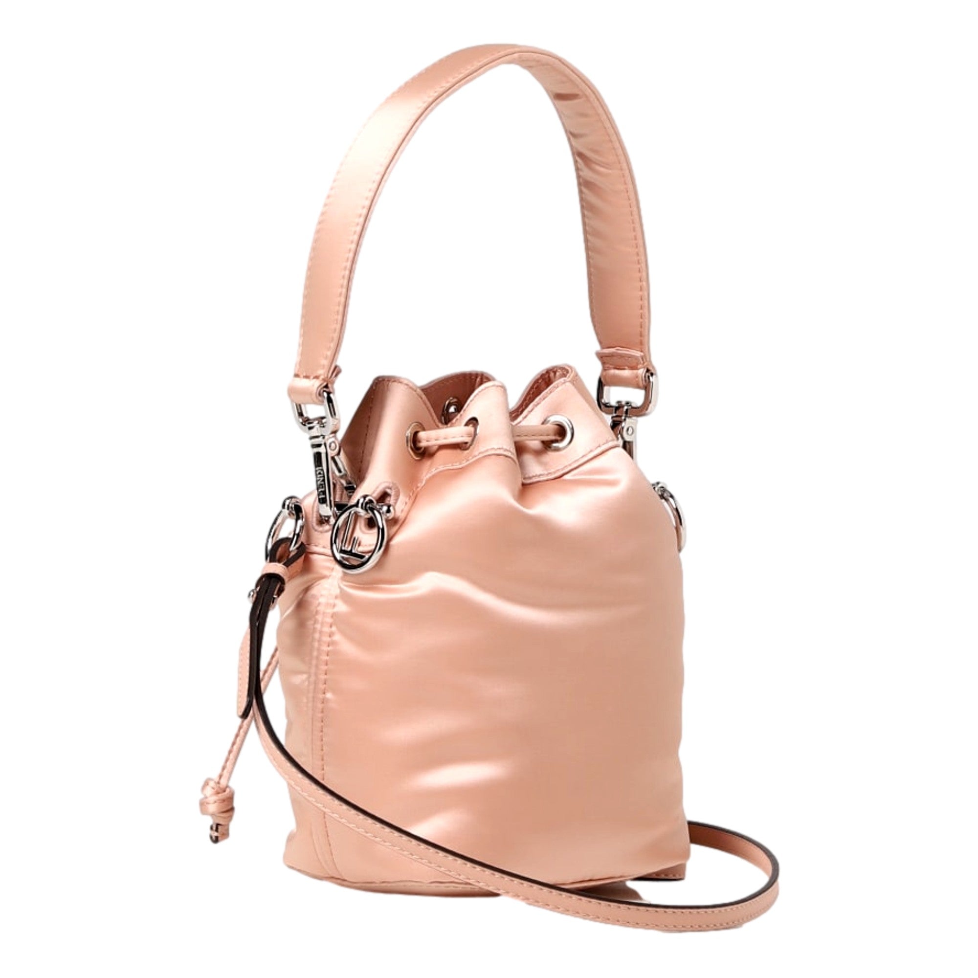 Fendi Mon Tresor Mini Bucket Bag: Chic Baby Pink Crossbody Elegance -   Shop Bags 