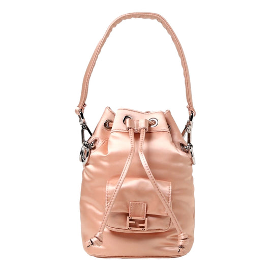 Fendi Mon Tresor Mini Bucket Bag: Chic Baby Pink Crossbody Elegance -   Shop Bags 