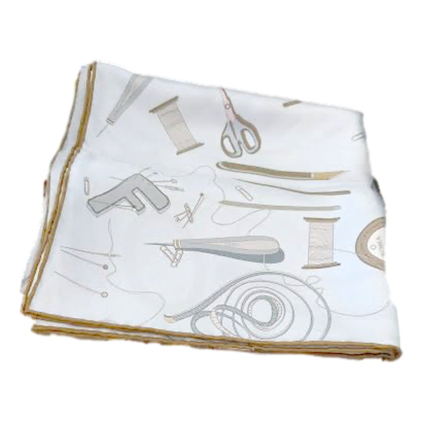 Fendi Multi-Color Graphic Print Silk Scarf Light Blue -   Shop Bags LLC 
