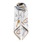 Fendi Multi-Color Graphic Print Silk Scarf Light Blue -   Shop Bags LLC 