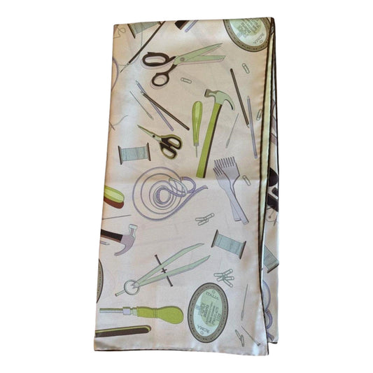 Fendi Multi-Color Graphic Print Silk Scarf Malva Multicolor -   Shop Bags LLC 