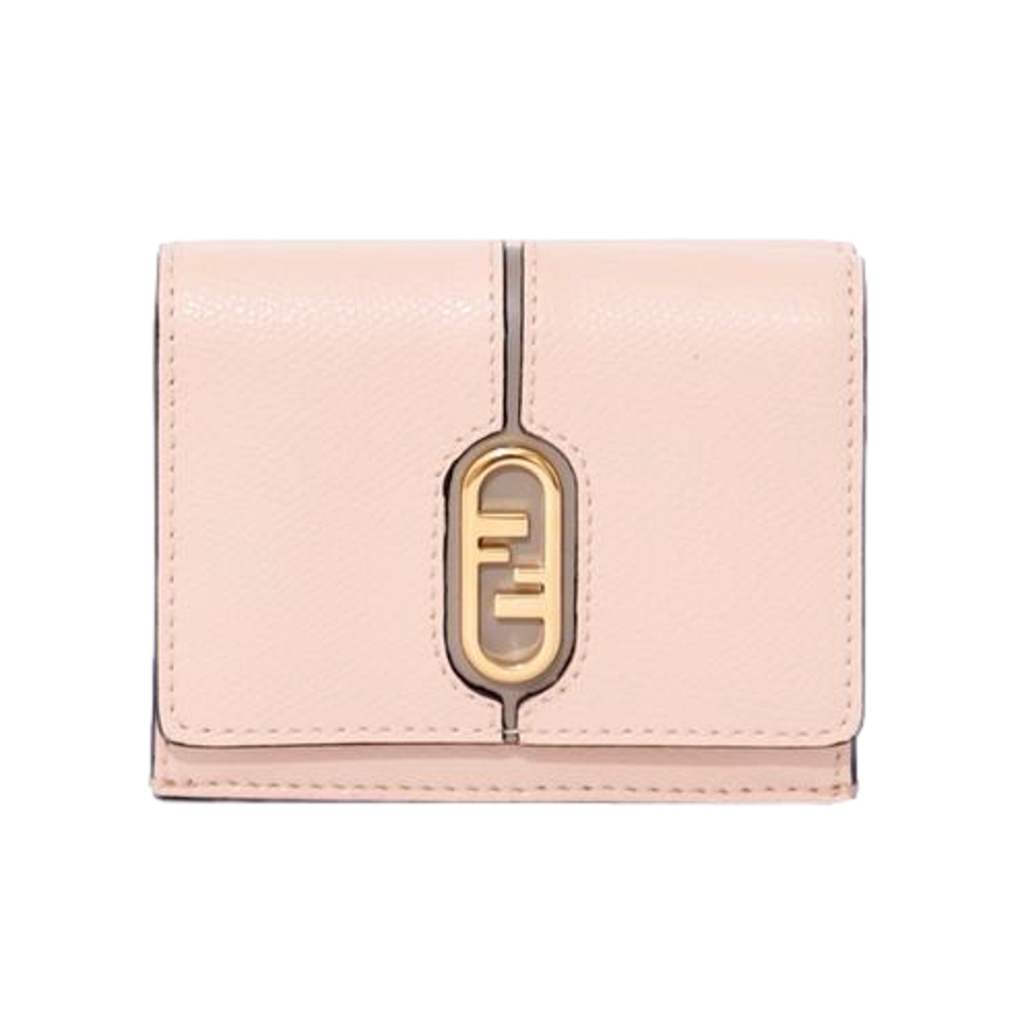 Fendi O'Lock Micro Trifold Wallet: Luxury Pink & Gray Leather -   Shop Bags